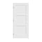 Trimlite 32"x84"x13/8" Primed 3Panel Equal Panel Interior Shaker 71/4" RH Prehung Door Black Hinges 2870pri8433RH1D714 - alternate 1